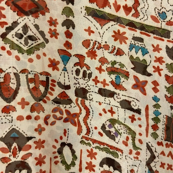 LuLaRoe MONROE Size SMALL Fringe Kimono Wrap Coverup Boho Ethnic Earthy - Picture 4 of 16